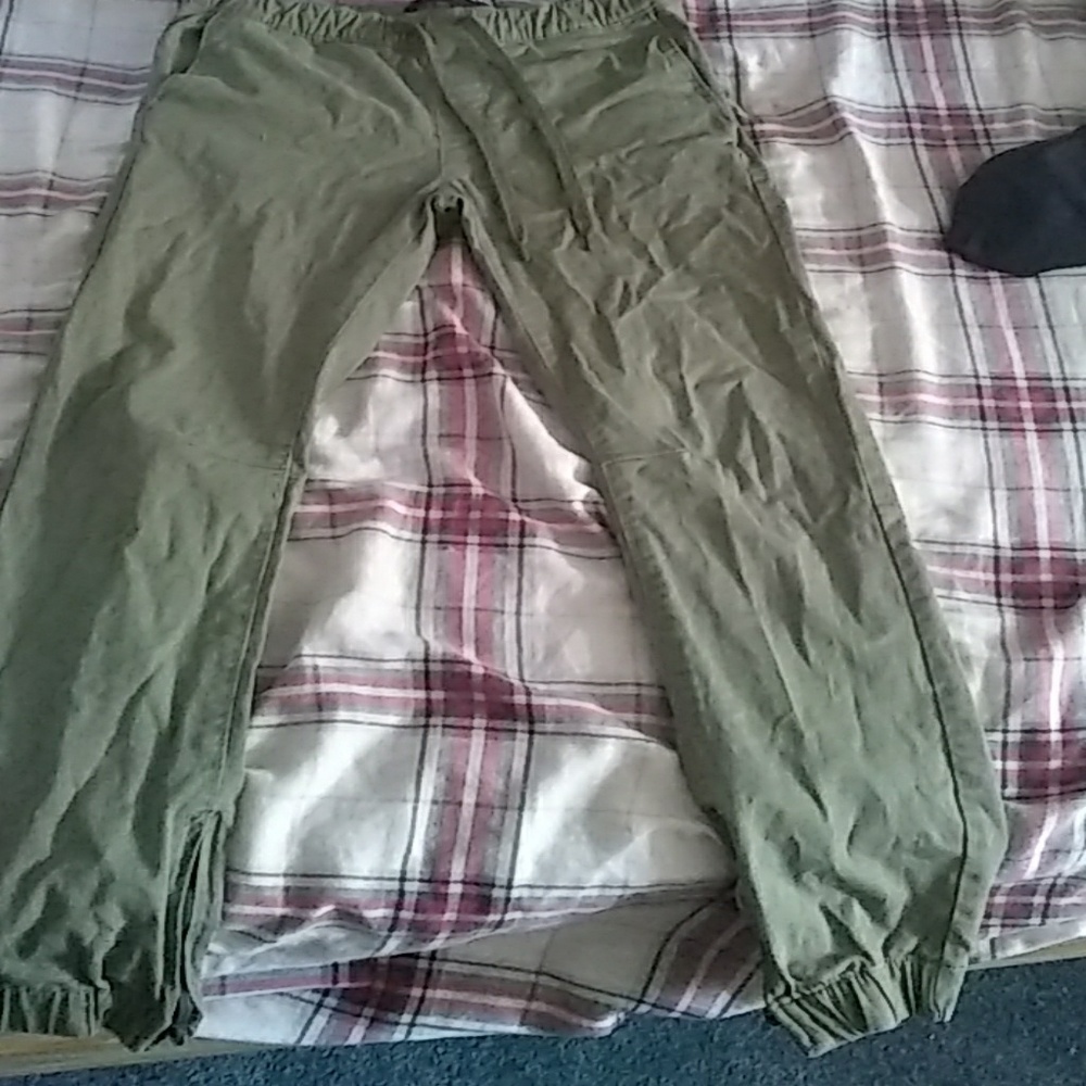 Olive green joggers